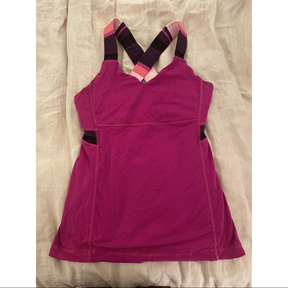 Lulu lemon pink tank top
